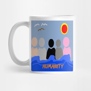 Colorful Humanity Illustration Mug